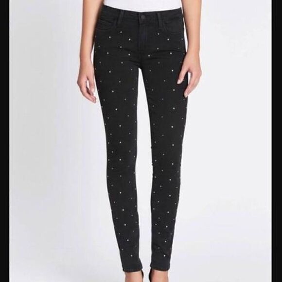 Paige Jeans Verdugo Skinny Rhinestone Jeans (25) - Picture 8 of 12